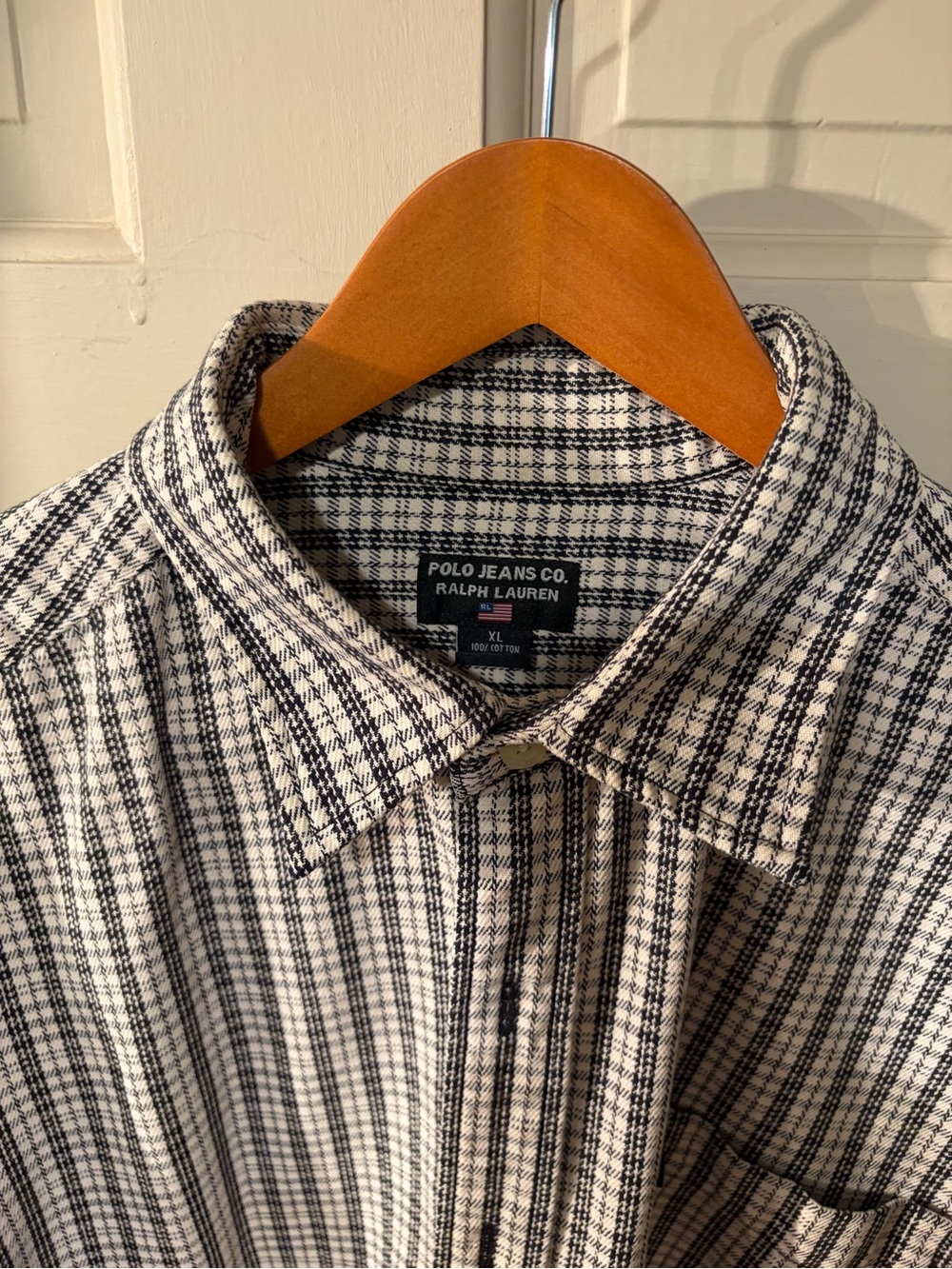 Polo by Ralph Lauren Black and White Plaid Button-Down Shirt